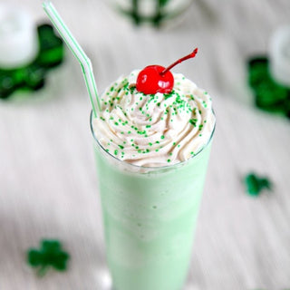 Delicious guilt-free high protein shamrock shake 