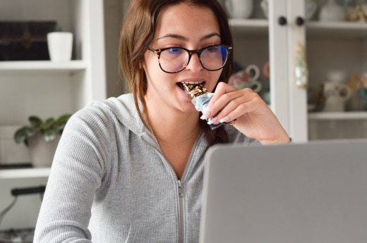 eating at your desk