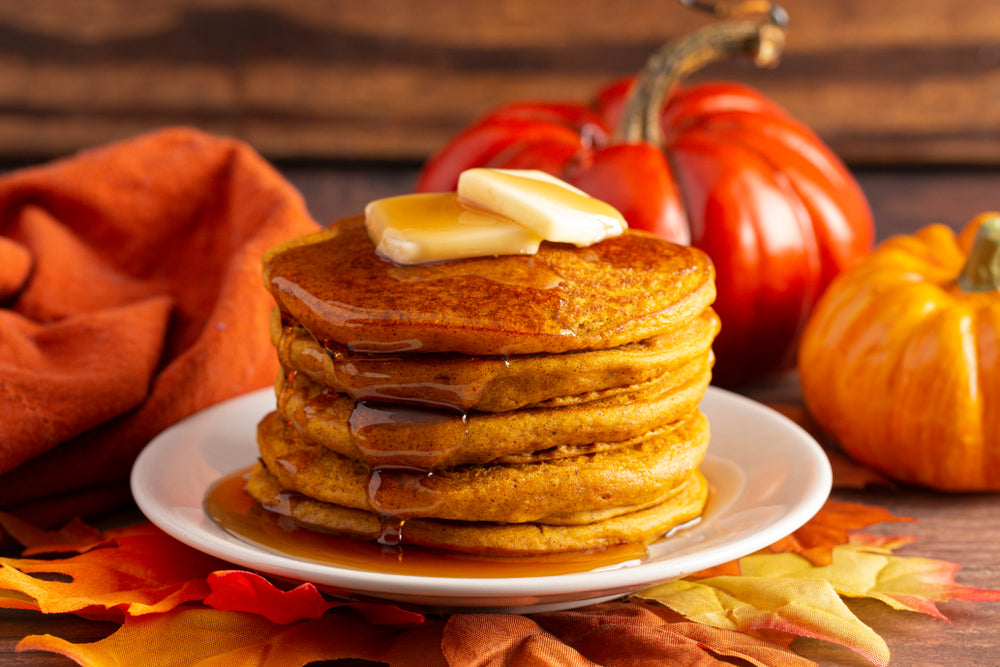 Pumpkin Spice Protein Pancakes Recipe