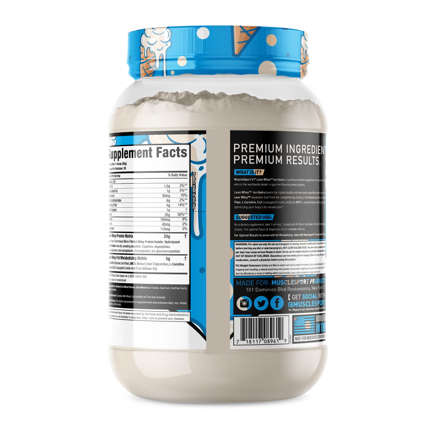 Lean Whey® Iso Hydro Gourmet Protein 2lb - Standard