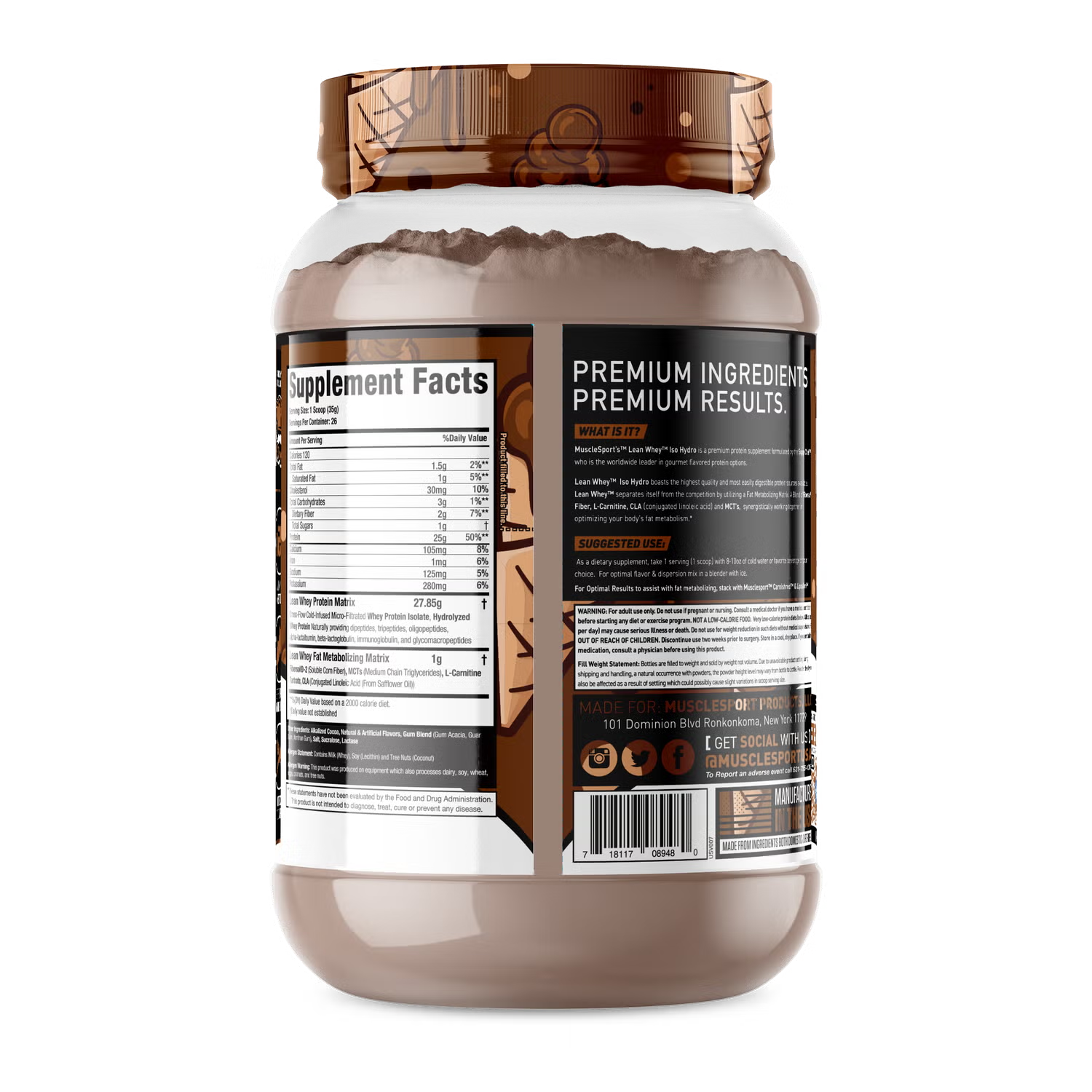 Lean Whey® Iso Hydro Gourmet Protein 2lb - Standard