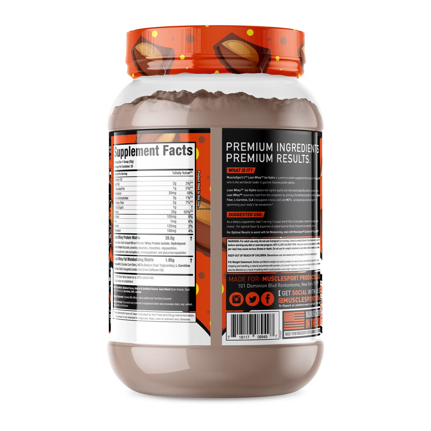 Lean Whey® Iso Hydro Gourmet Protein 2lb - Standard