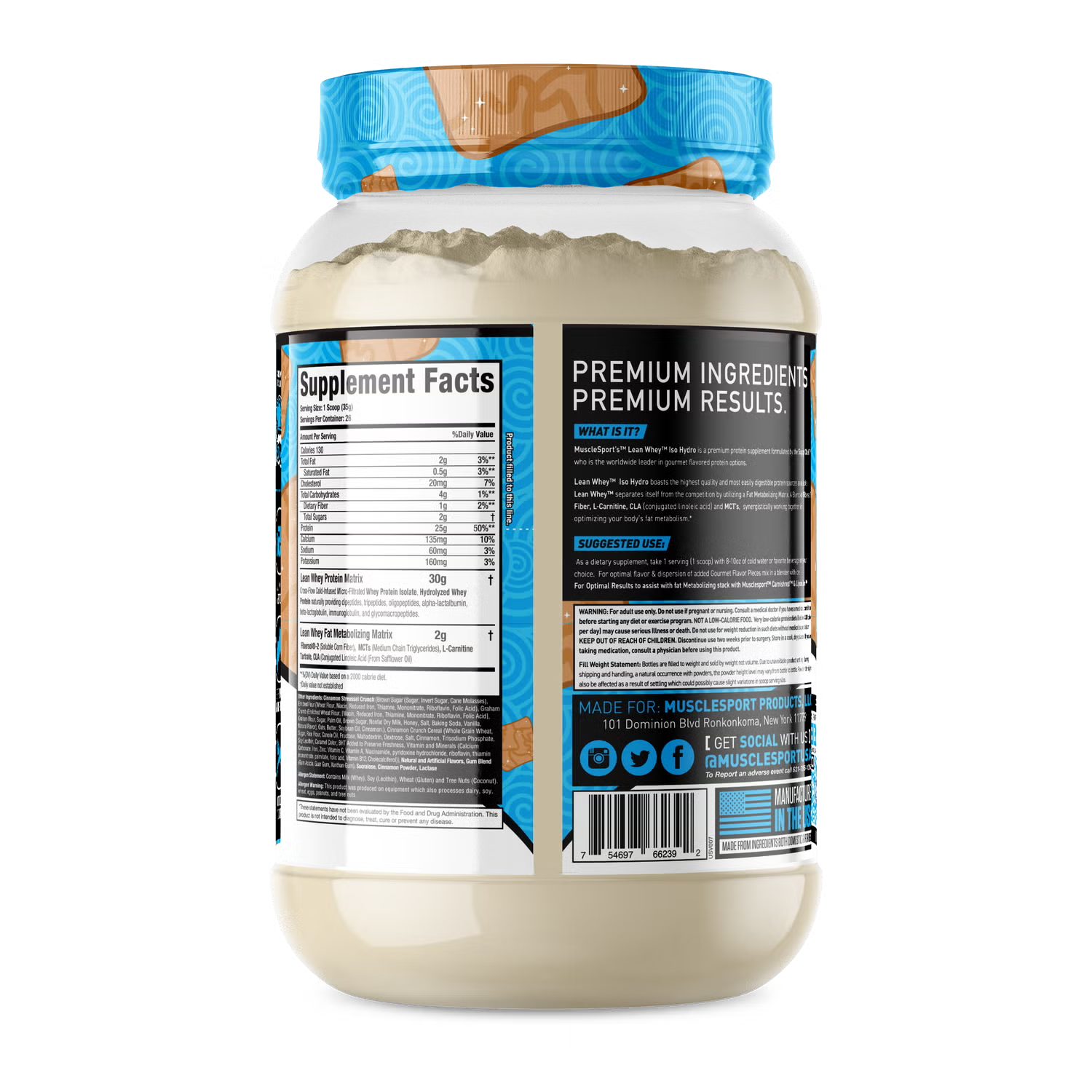 Lean Whey® Iso Hydro Gourmet Protein 2lb - Standard