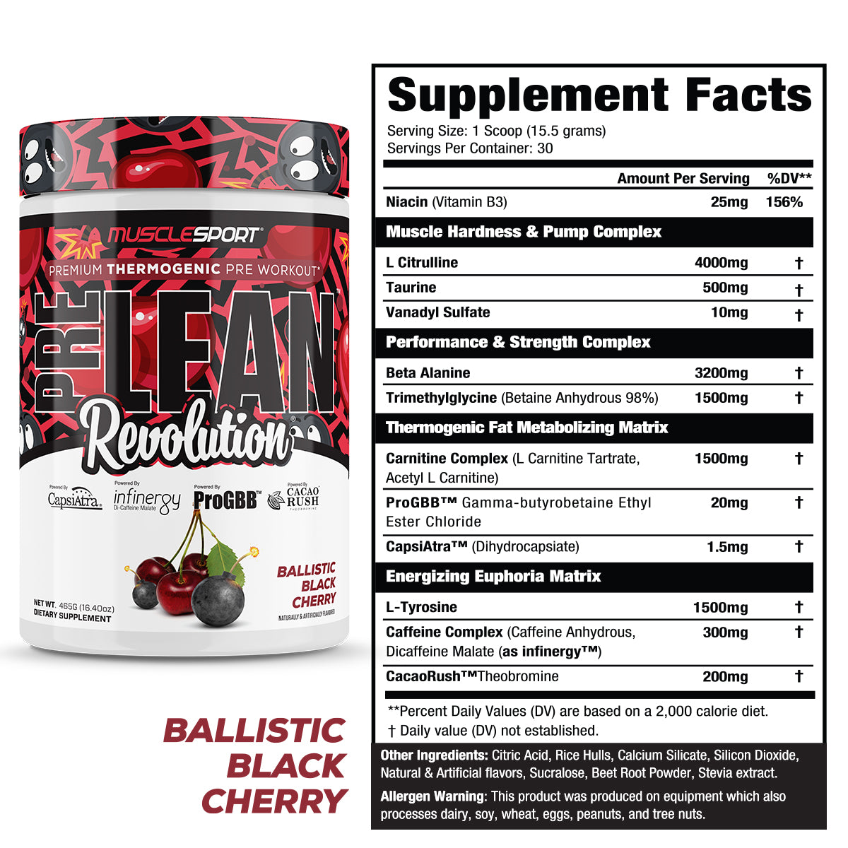 PreLean™ Revolution® Pre-workout 30 Servings