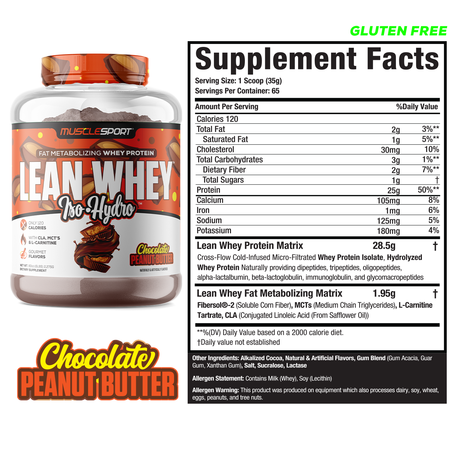 Lean Whey® Iso Hydro Gourmet Protein - 5lb