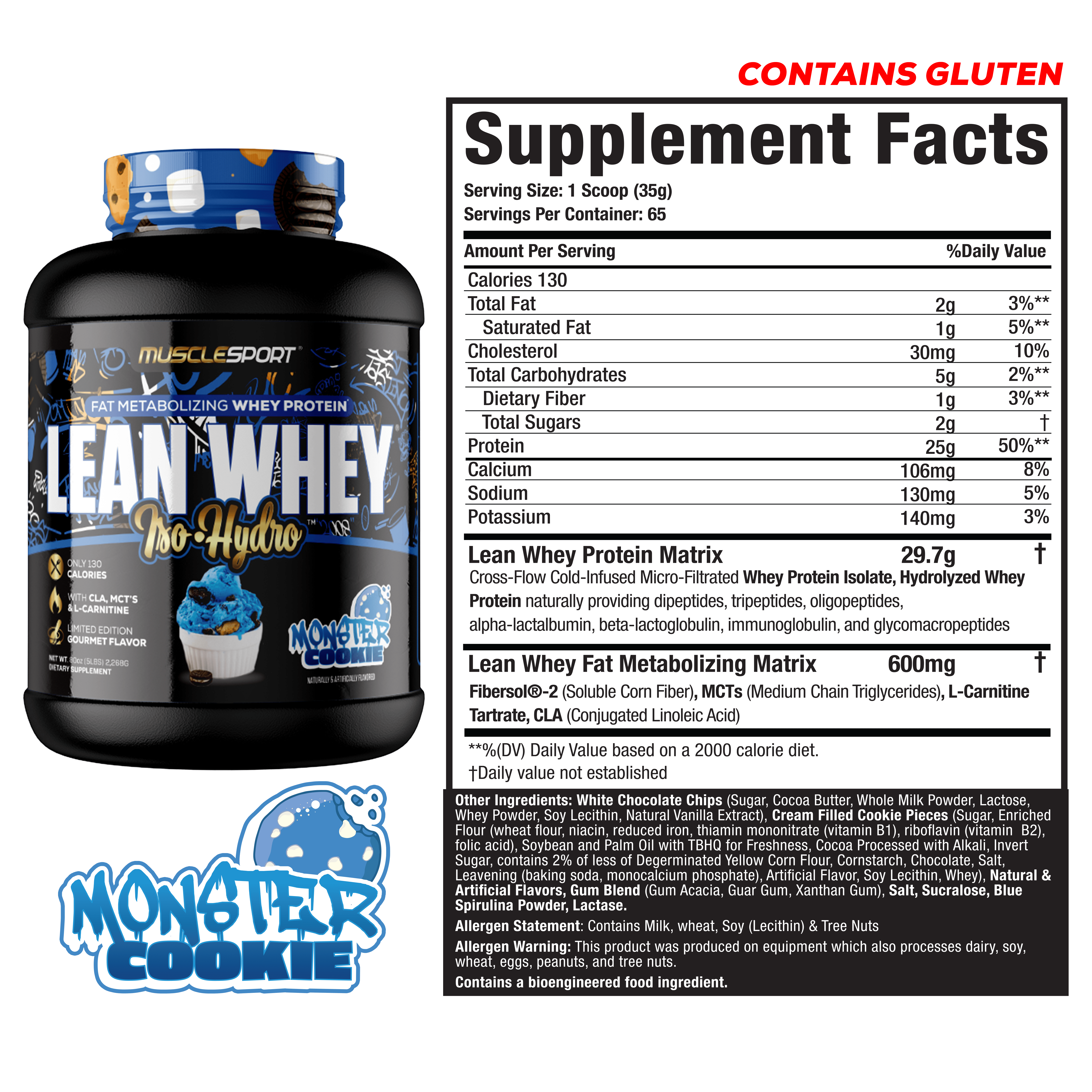 Lean Whey® Iso Hydro Gourmet Protein - 5lb