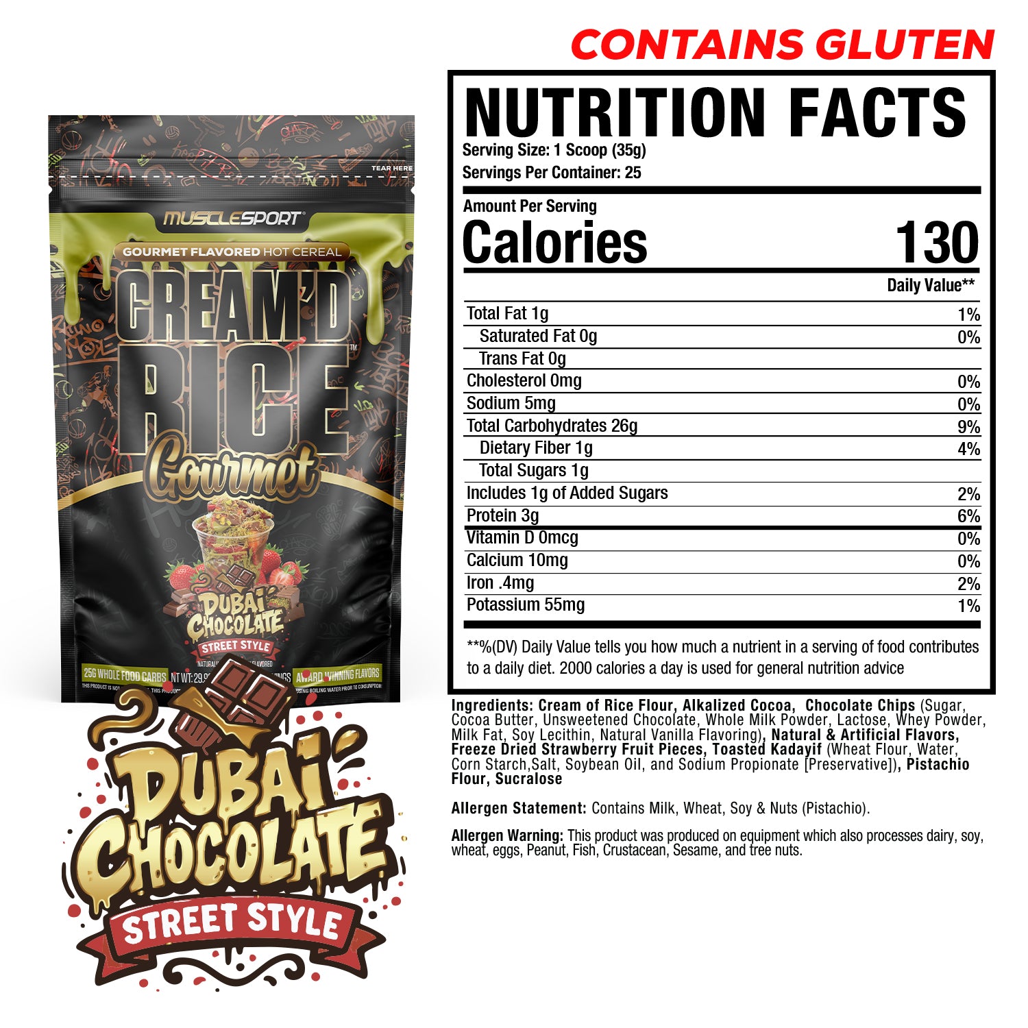 Cream'd Rice Gourmet - Hot Cereal - 25 Servings