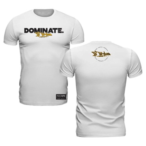 Be The Alpha "DOMINATE" T-Shirt Scallop Cut / Glacier
