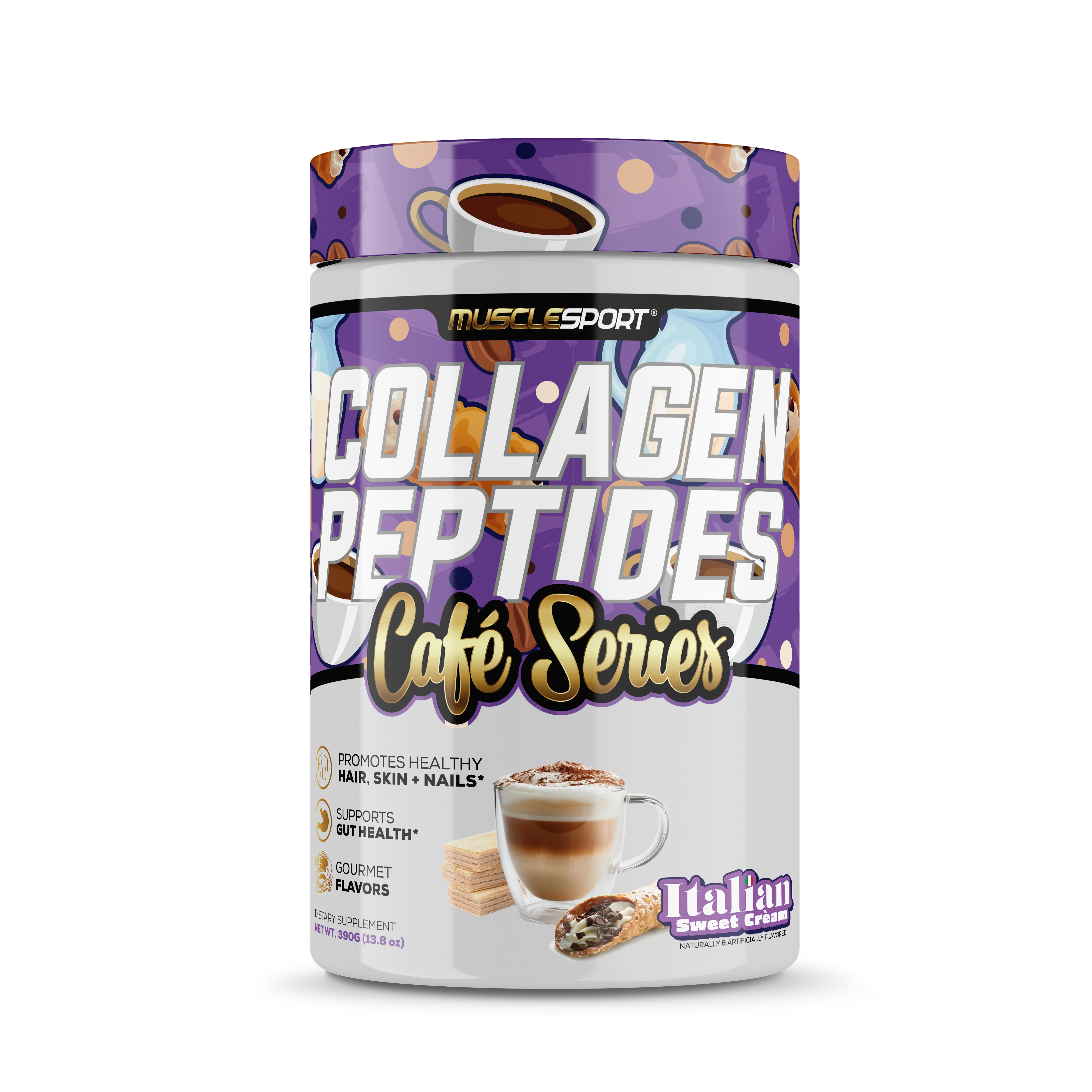 MuscleSport Hydrolyzed Collagen Peptides - Grass Fed Bovine