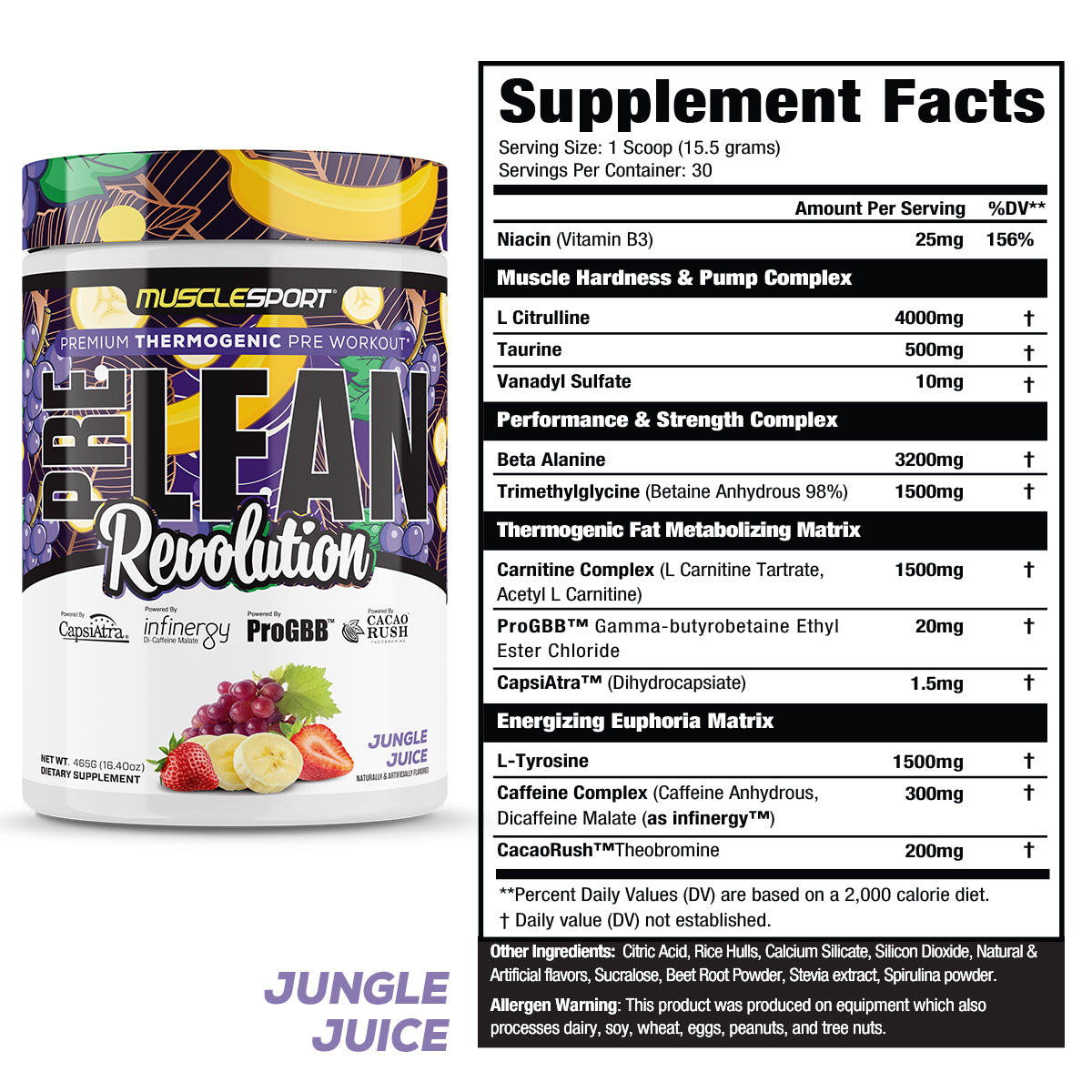 PreLean™ Revolution® Pre-workout 30 Servings