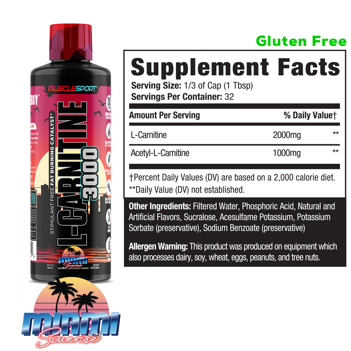 L-Carnitine 3000 16.5oz Liquid
