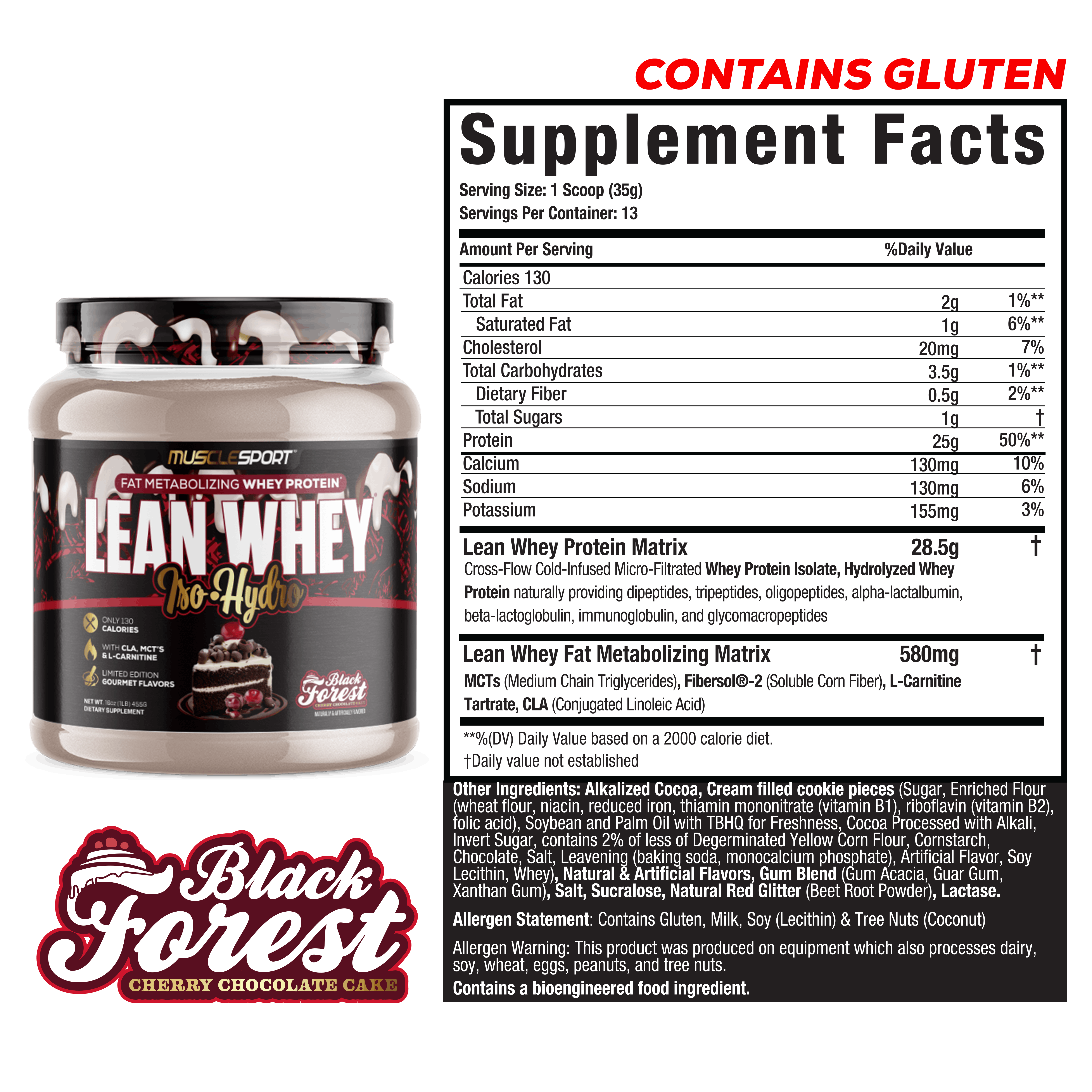 Lean Whey® Iso Hydro Gourmet Protein 1lb