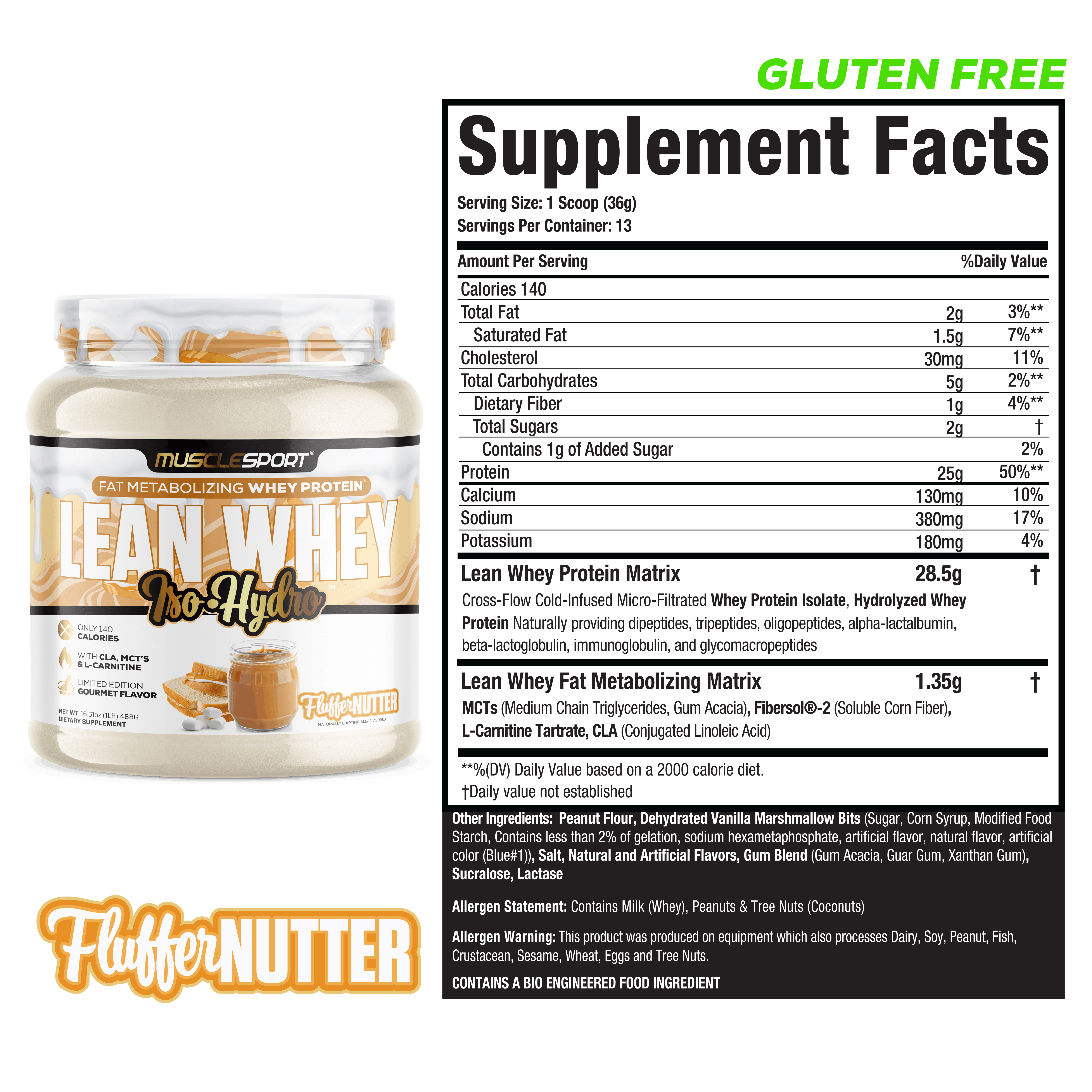 Lean Whey® Iso Hydro Gourmet Protein 1lb