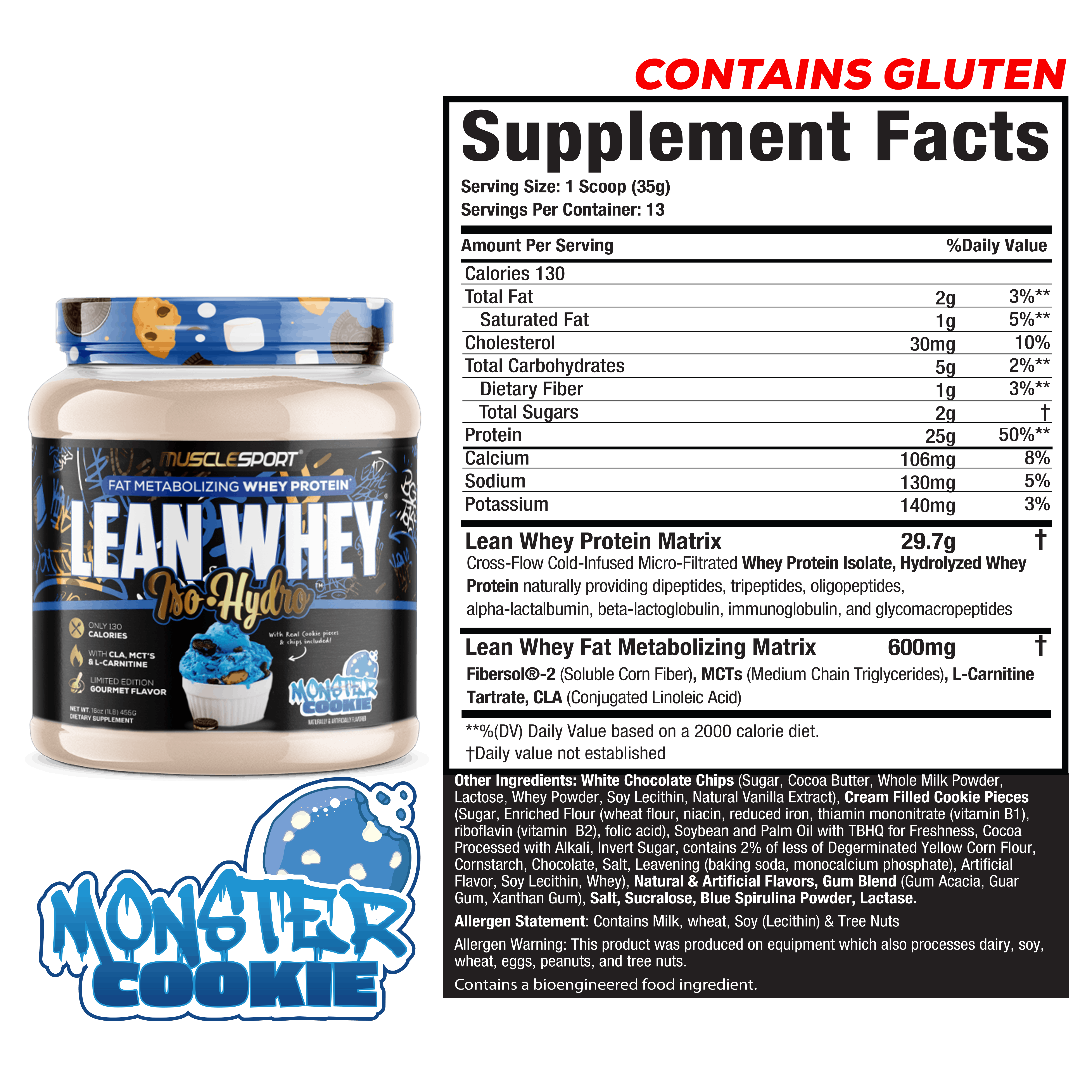 Lean Whey® Iso Hydro Gourmet Protein 1lb