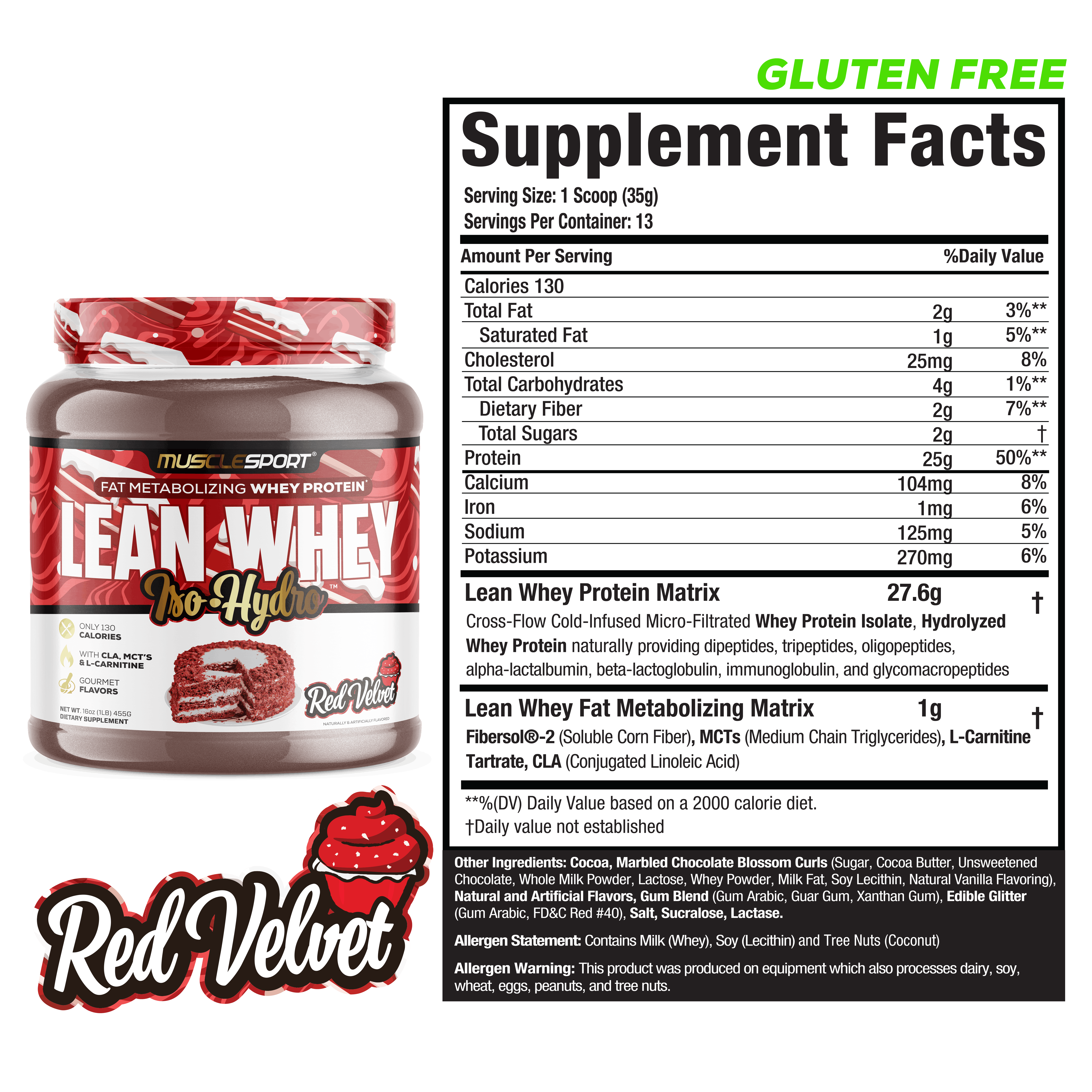Lean Whey® Iso Hydro Gourmet Protein 1lb