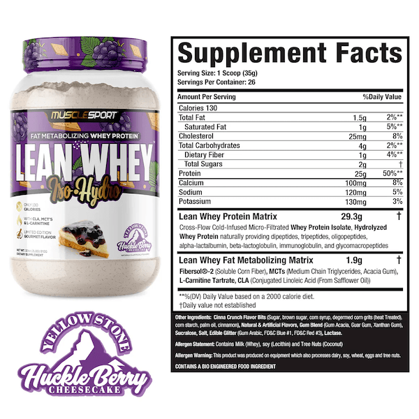 Lean Whey® Iso Hydro Gourmet Protein 2lb - Limited Edition
