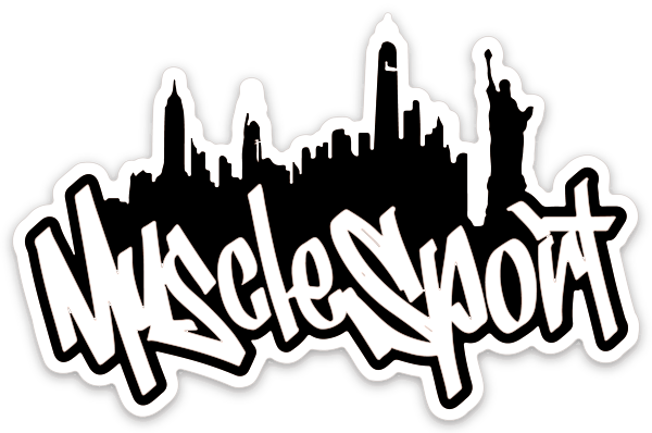 Musclesport Black Graffiti Sticker