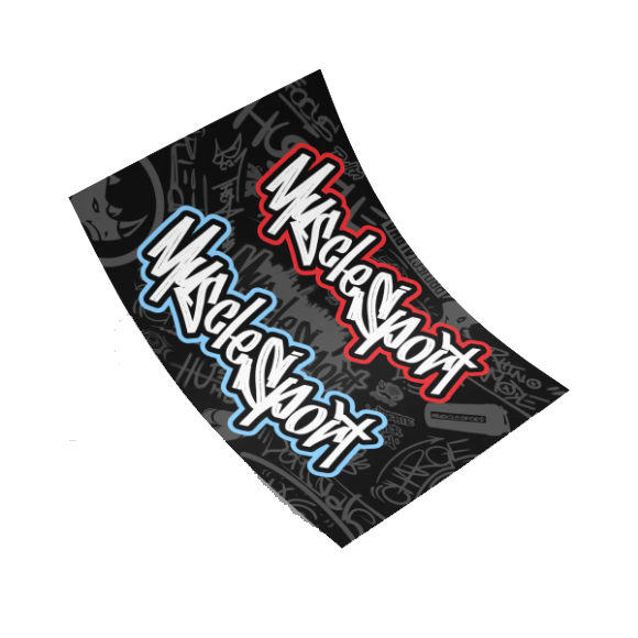 Musclesport Limited Edition "NYC718" Graffiti Sticker Sheet