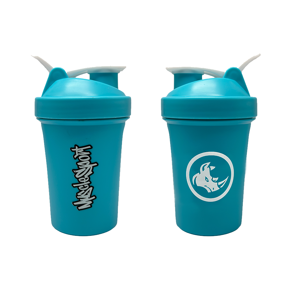 Musclesport Rhino Head Teal Graffiti Shorty Shaker