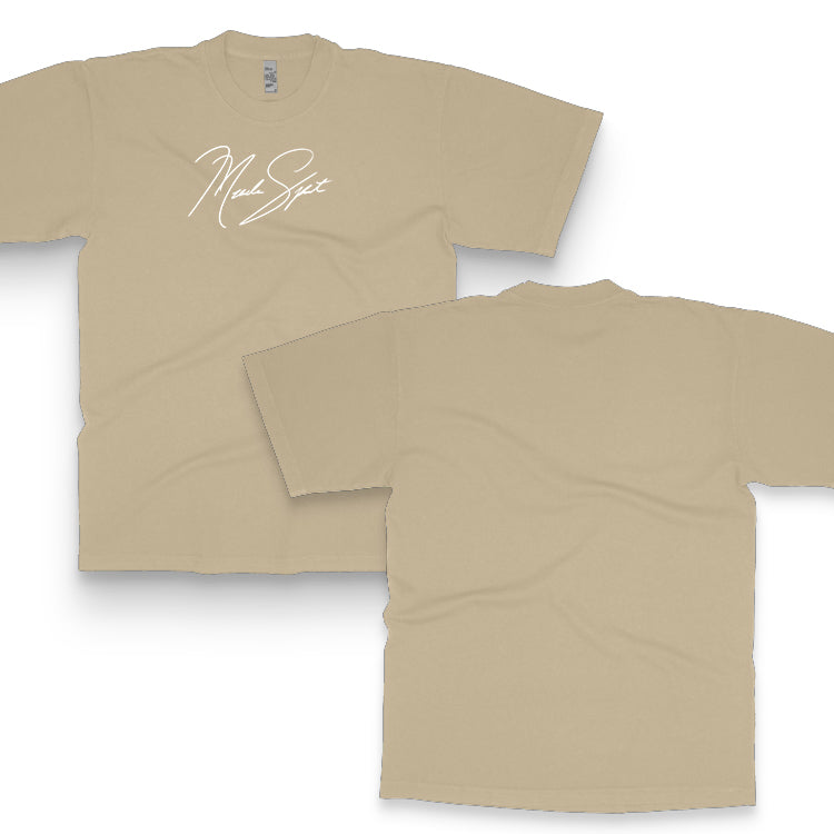 Musclesport Signature logo Design - Oversize High Neck 6.5oz Unisex T-Shirt - Musclesport®