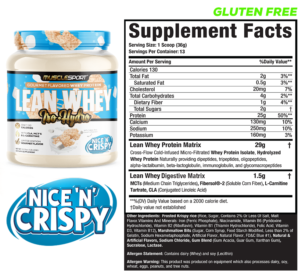 Lean Whey® Iso Hydro Protein 1lb