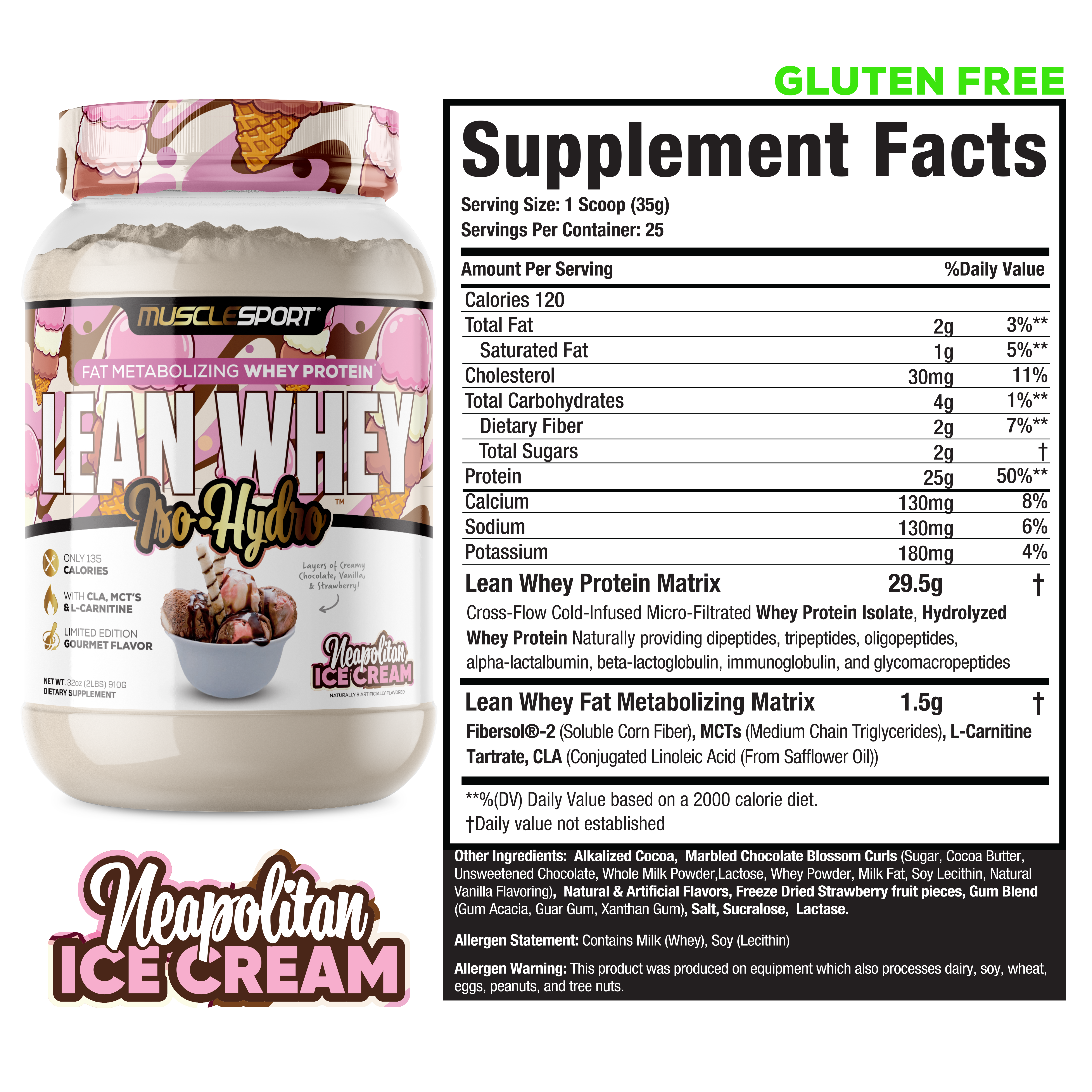 Lean Whey® Iso Hydro Gourmet Protein 2lb - Limited Edition