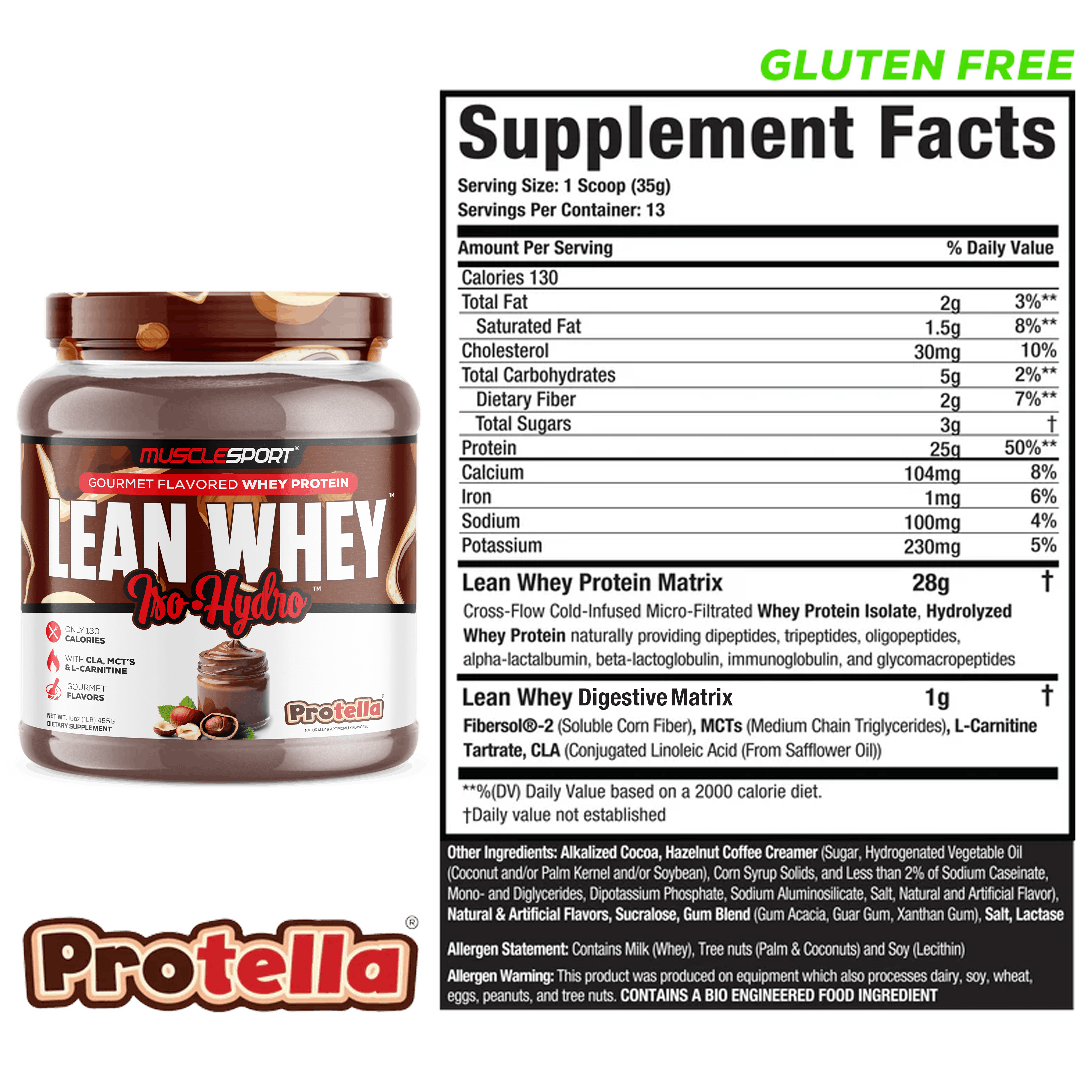 Lean Whey® Iso Hydro Gourmet Protein 1lb