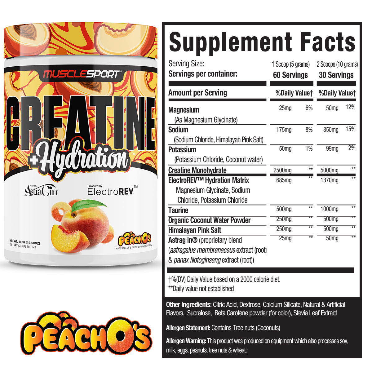 Creatine + Hydration™ 300 Grams