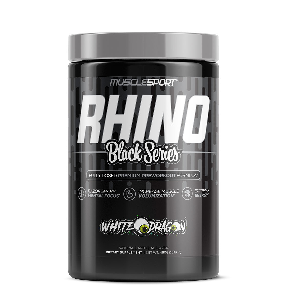 Rhino BLACK V2 - High Performance & Stim Preworkout - Musclesport®