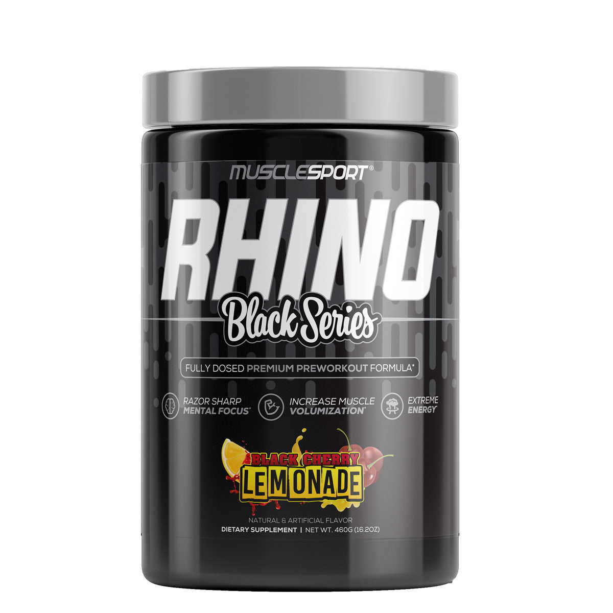 Rhino BLACK V2 - High Performance & Stim Preworkout - Musclesport®