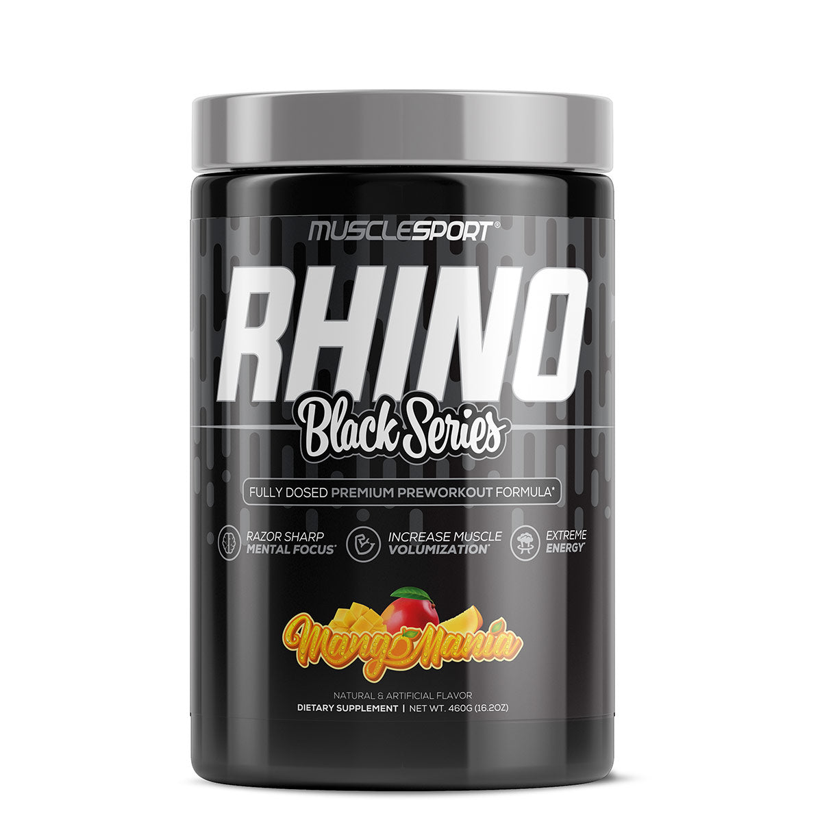 Rhino BLACK V2 - High Performance & Stim Preworkout - Musclesport®