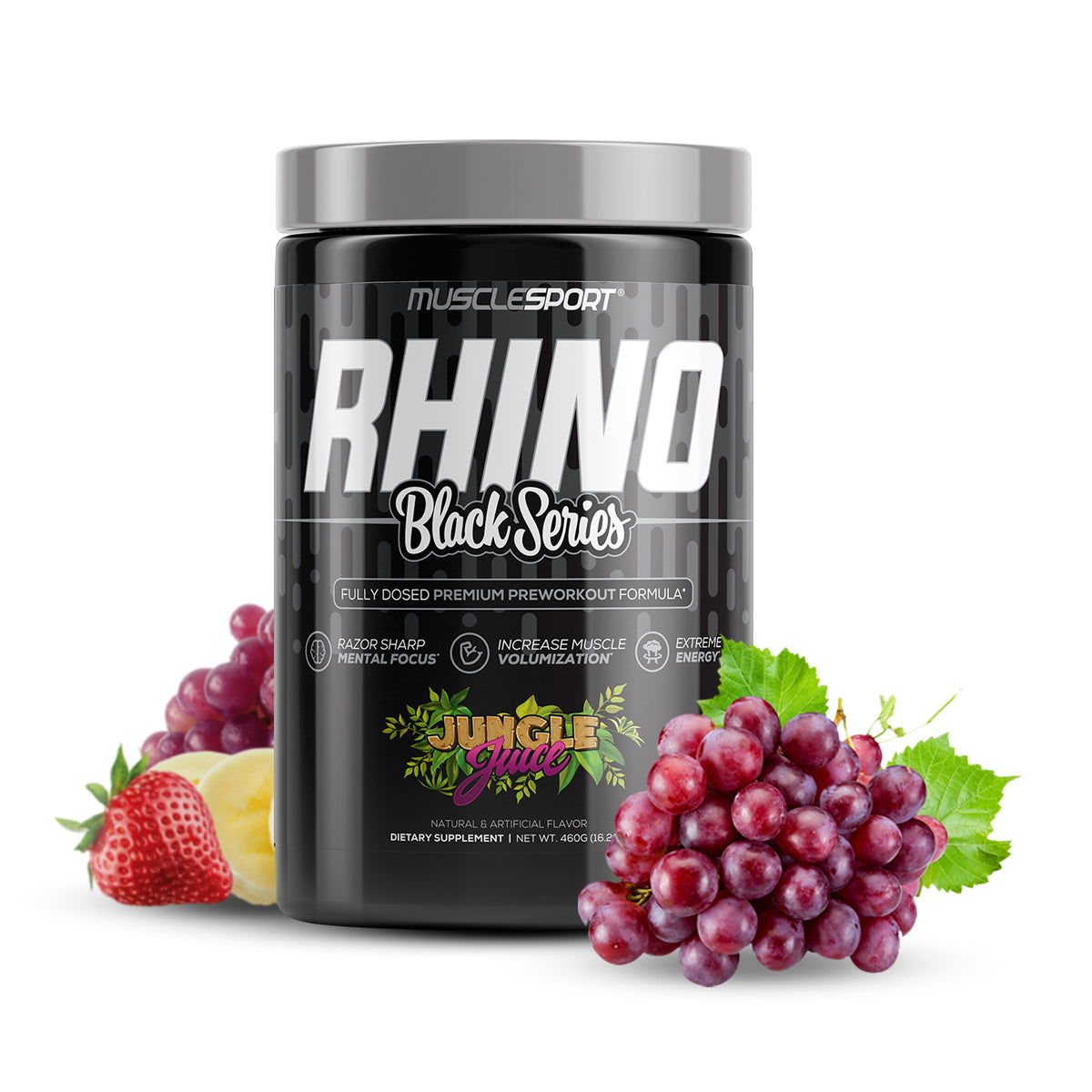Rhino BLACK V2 - High Performance & Stim Preworkout - Musclesport®