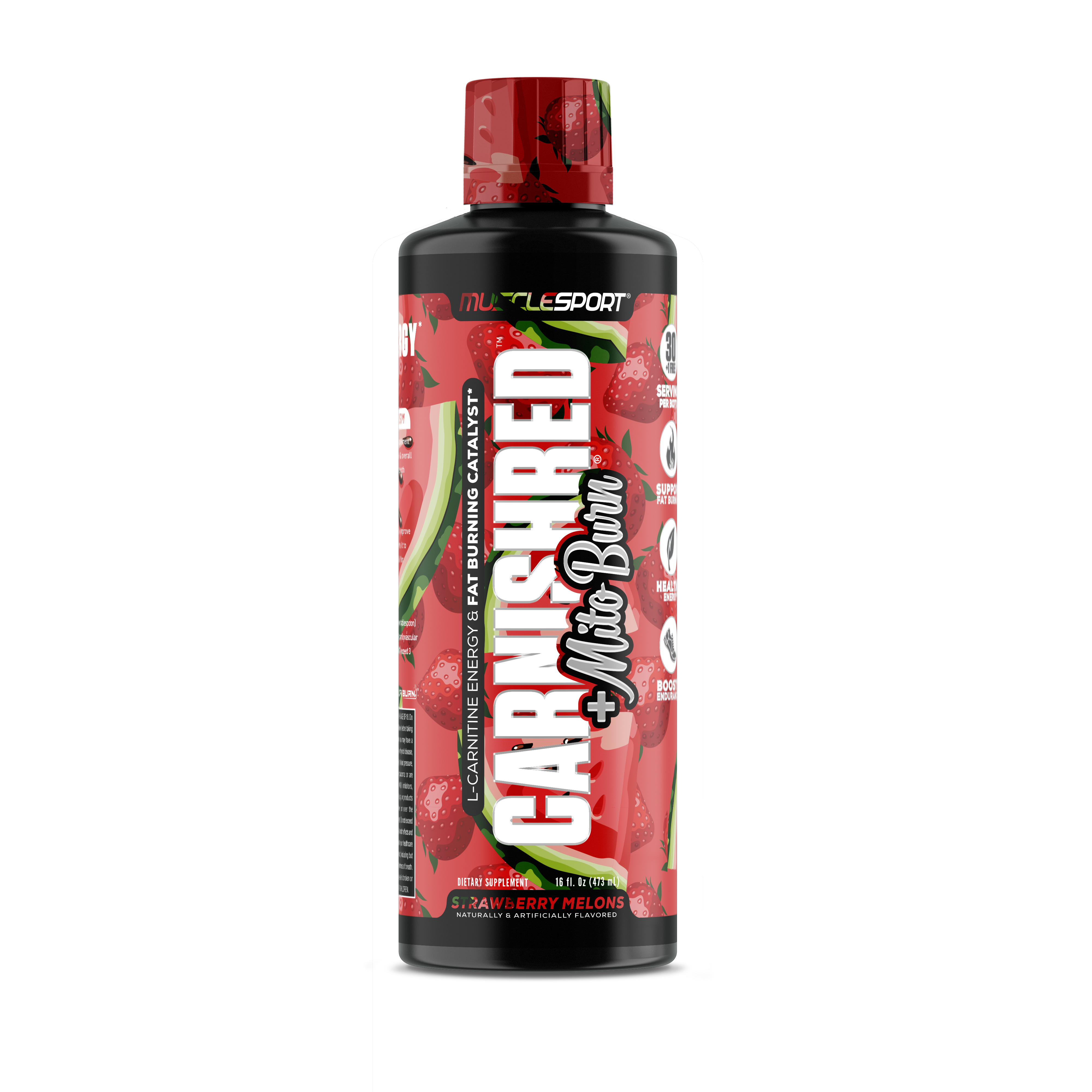 CarniShred®+ Mitoburn® 16oz Liquid - Non Stim Metabolism Support, - Workout Catalyst