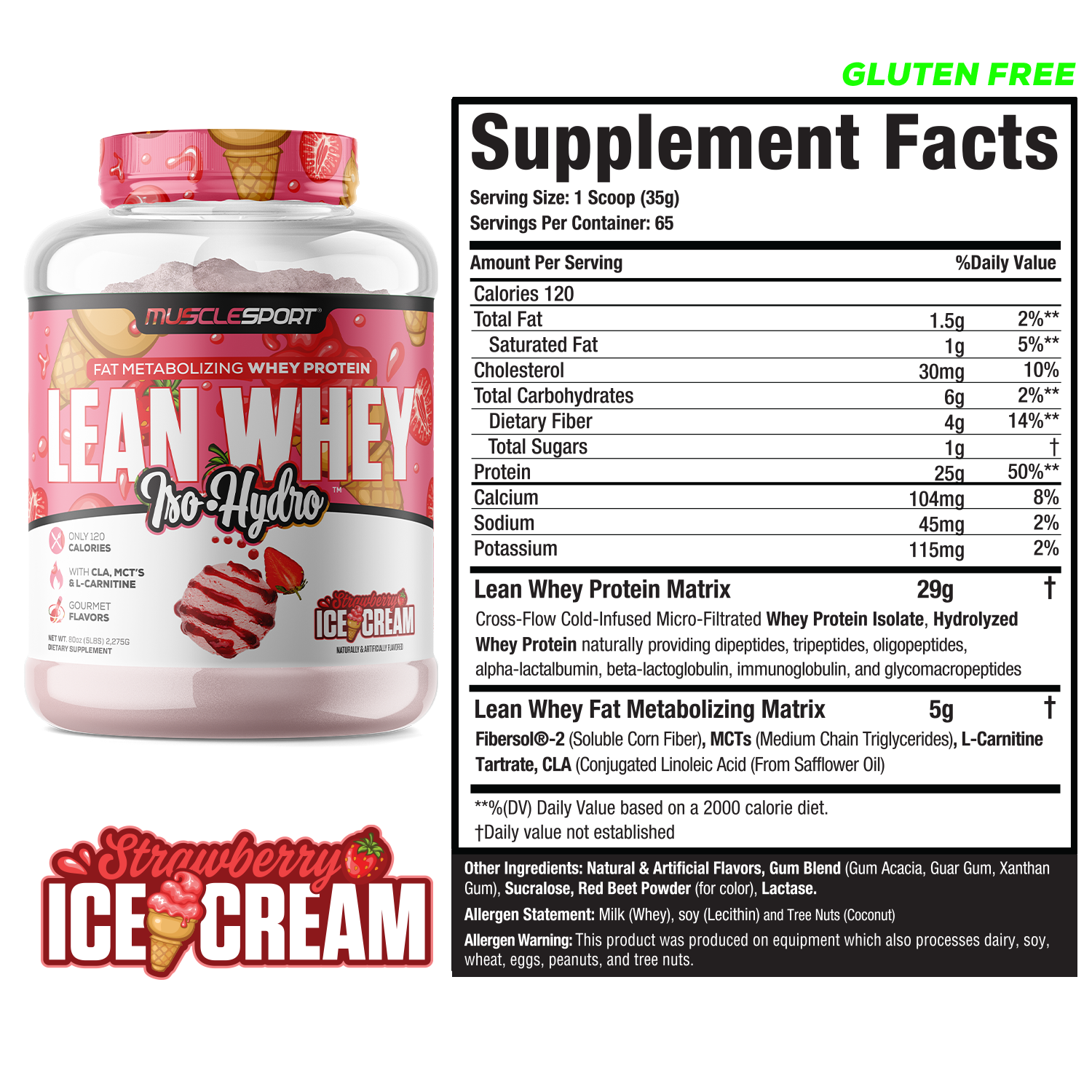 Lean Whey® Iso Hydro Gourmet Protein - 5lb