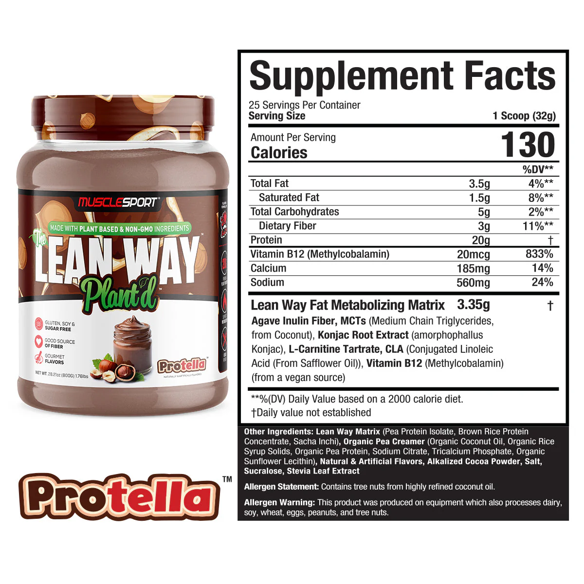 The Lean Way Plant'd - Plant Based - Musclesport®