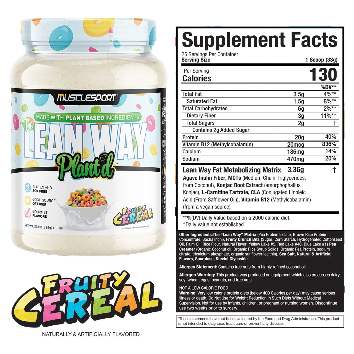 The Lean Way Plant'd - Plant Based - Musclesport®