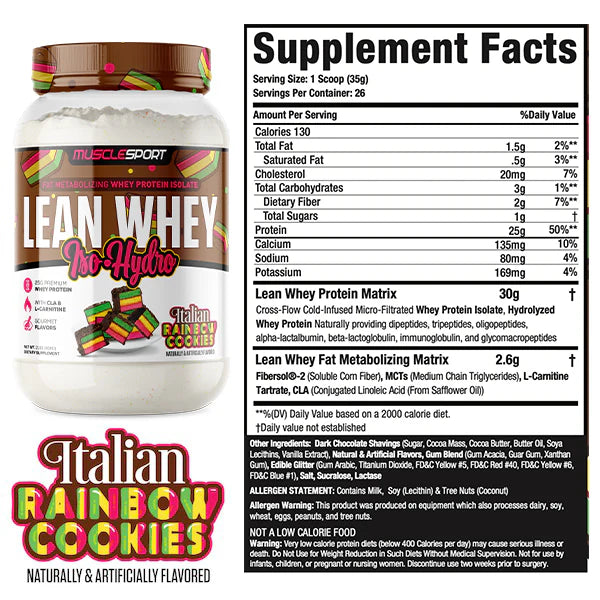 Lean Whey® Iso Hydro Gourmet Protein 2lb - Limited Edition