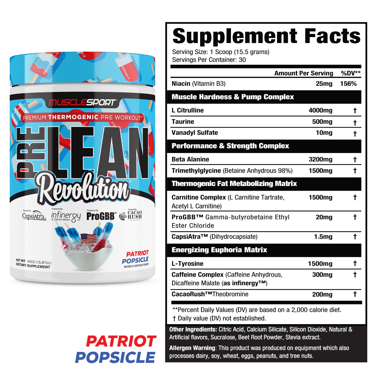 PreLean™ Revolution® Pre-workout 30 Servings