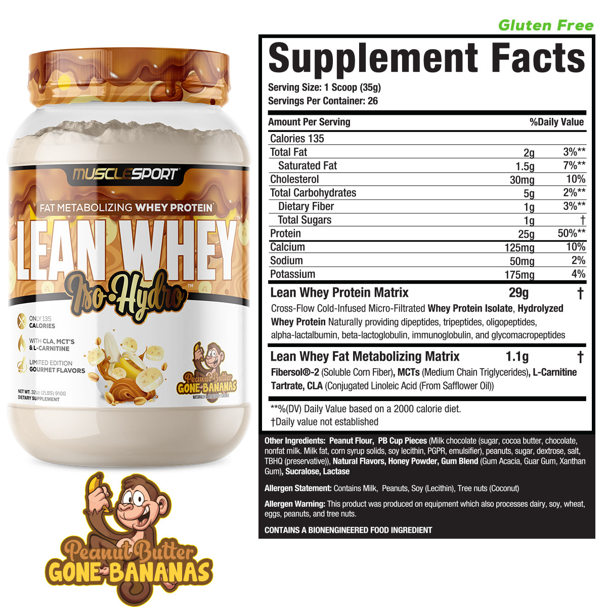 Lean Whey® Iso Hydro Gourmet Protein 2lb - Limited Edition