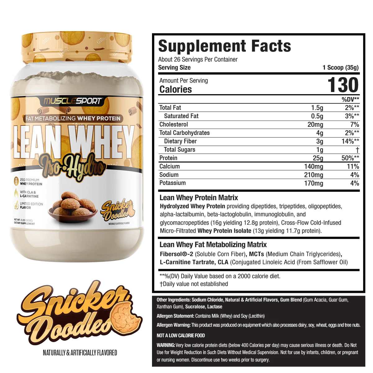 Lean Whey® Iso Hydro Gourmet Protein 2lb - Limited Edition