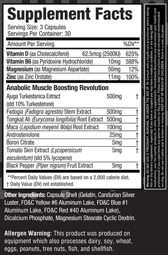 Test BLACK with Turkesterone
