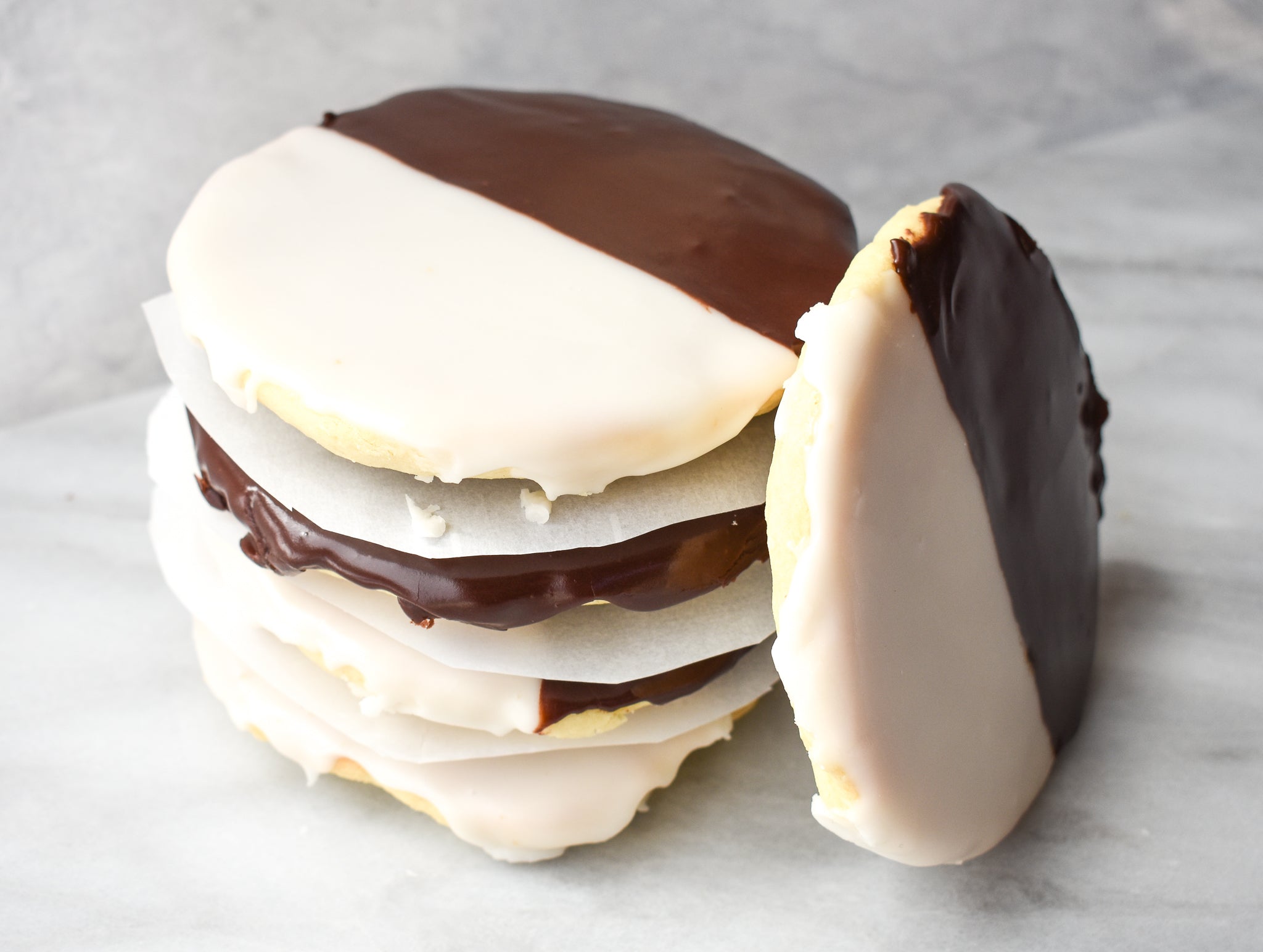 High Protein Black and White Cookies