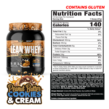 Lean Whey® Gourmet Protein 1lb - Premium Blended Protein