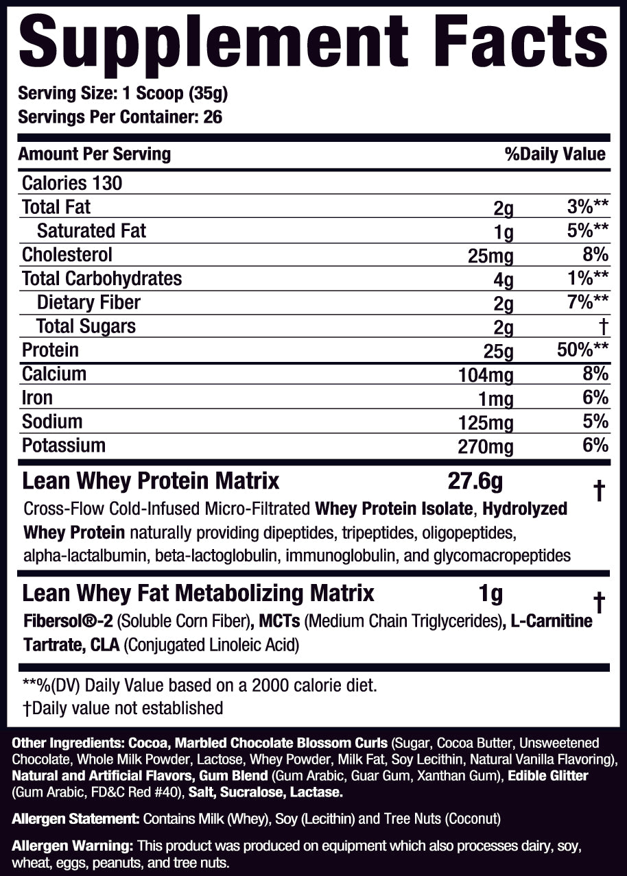 Lean Whey® Iso Hydro Gourmet Protein 2lb - Standard