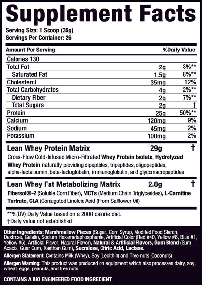 Lean Whey® Iso Hydro Gourmet Protein 2lb - Standard