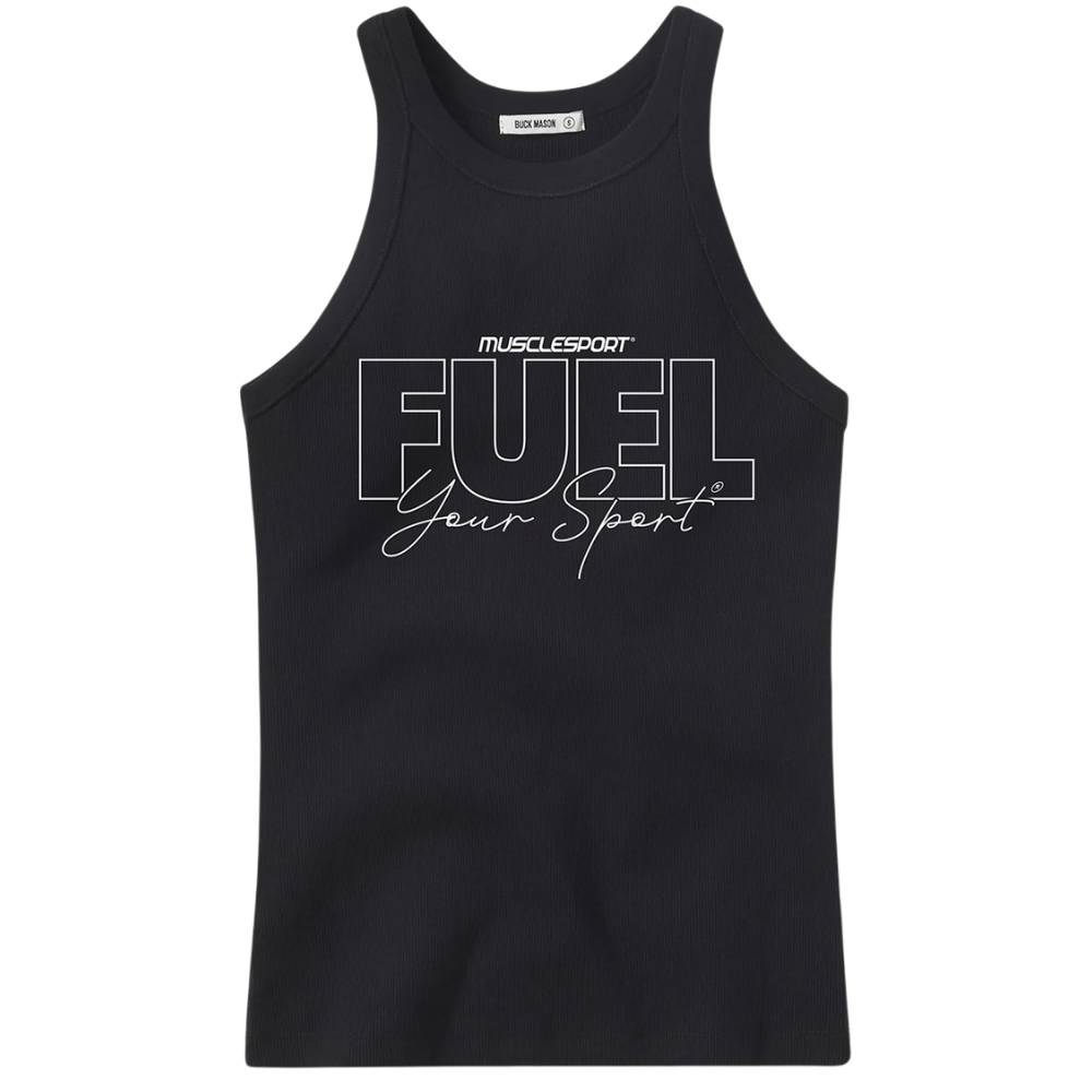 Musclesport Fuel Your Sport Logo Tank Top - Black