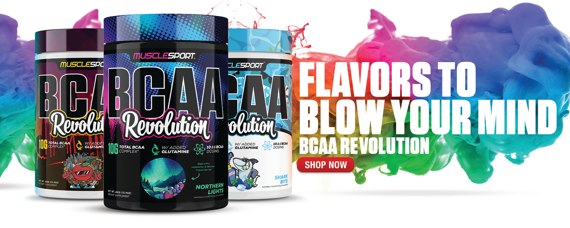 BCAA Revolution Flavors Web Banner