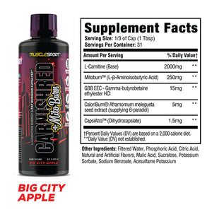 Carnished Mito Burn Big City Apple Supplement Facts