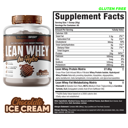 Lean Whey® Iso Hydro Gourmet Protein - 5lb