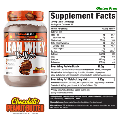 Lean Whey® Iso Hydro Gourmet Protein 2lb - Standard